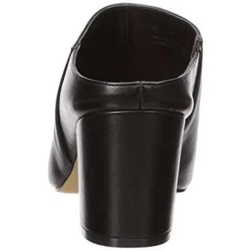 The Drop Women's Jordan Pointed Toe Block Heel Mule Shoe, Black, 7 M US