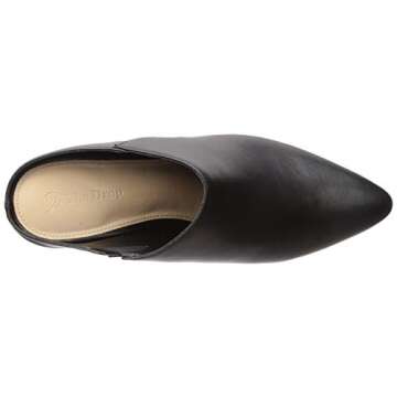 The Drop Women's Jordan Pointed Toe Block Heel Mule Shoe, Black, 7 M US