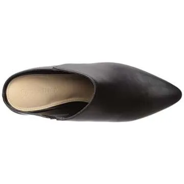 The Drop Women's Jordan Pointed Toe Block Heel Mule Shoe, Black, 7 M US
