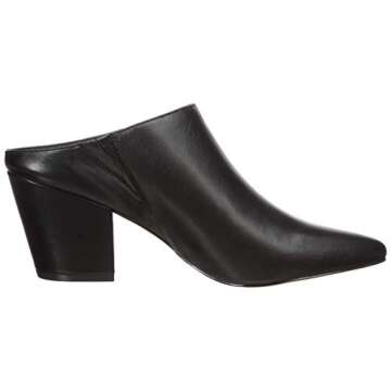 The Drop Women's Jordan Pointed Toe Block Heel Mule Shoe, Black, 7 M US