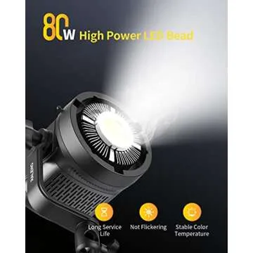 RALENO 80W LED Video Light for YouTube and Photography