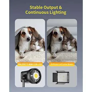 RALENO 80W LED Video Light for YouTube and Photography