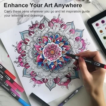 Dual Brush Marker Pens for Adults Set of 36 Colors