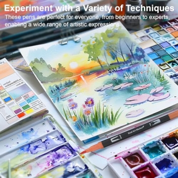 Dual Brush Marker Pens for Adults Set of 36 Colors