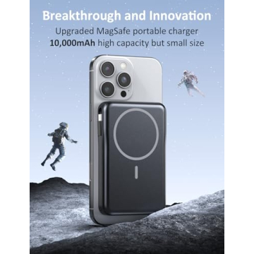 10000mAh Magsafe Battery Pack with 20W Fast Charging Built-in Cables