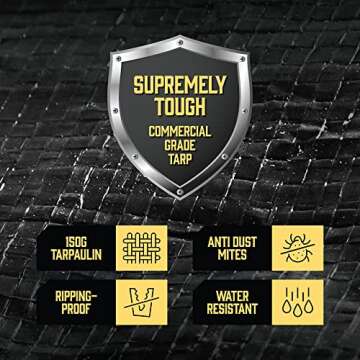 Durable Mattress Protector with 8 Handles for Easy Transport