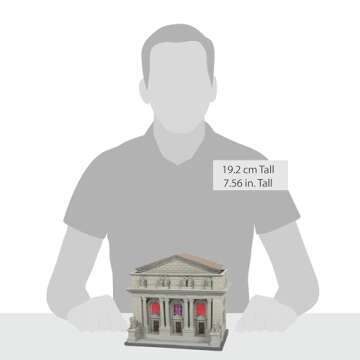 Department 56 Ghostbusters Village Public Library Lit Building, 7.56 Inch, Grey