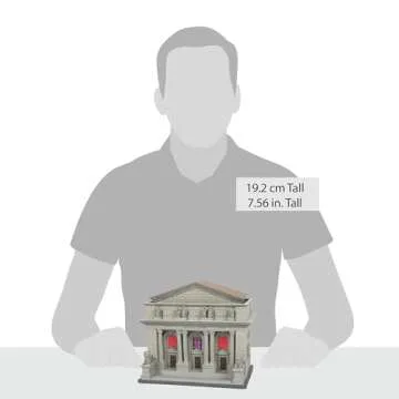 Department 56 Ghostbusters Village Public Library Lit Building, 7.56 Inch, Grey