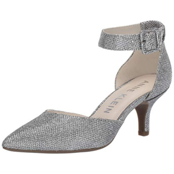 Anne Klein Women’s Fabulist Comfortable Fashion Pump - Elegant Silver Design that Delivers All-Day...