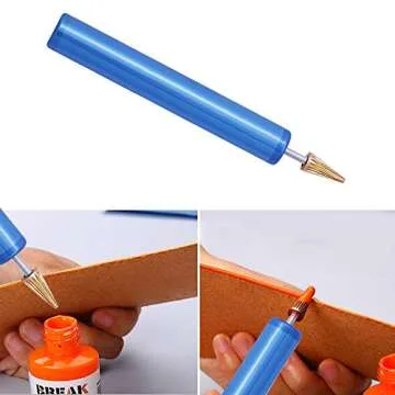 BUTUZE Leather Edge Dye Pen, Edge Roller Applicator,Essential Leather Edge Printing Tool for Leather Craft DIY,Leather Working,Leather Making