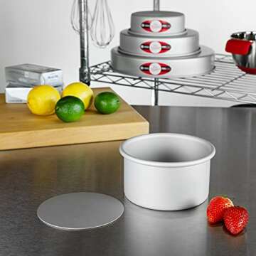 Fat Daddio's PCC-53 Anodized Aluminum Round Cheesecake Pan, 5 x 3 Inch