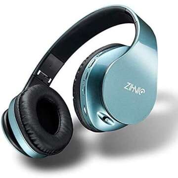 ZIHNIC Noise Cancelling Headphones with 40H Playtime
