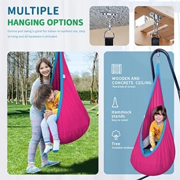 Buy OUTREE Kids Pod Swing - Comfortable Sensory Swing Seat