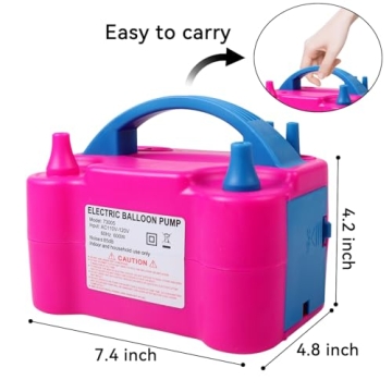 Portable 600W Electric Balloon Pump for Party Decorations