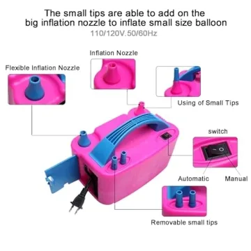 Portable 600W Electric Balloon Pump for Party Decorations