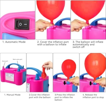 Portable 600W Electric Balloon Pump for Party Decorations