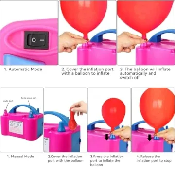 Portable 600W Electric Balloon Pump for Party Decorations