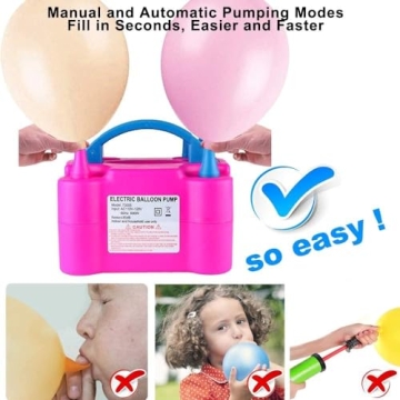 Portable 600W Electric Balloon Pump for Party Decorations