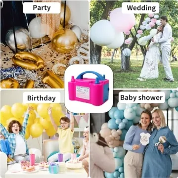Portable 600W Electric Balloon Pump for Party Decorations
