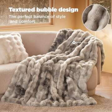 Bedsure Faux Fur Throw Blanket for Cozy Comfort Magic