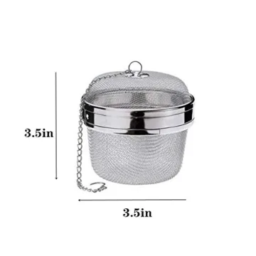 3 Inch Stainless Steel Spice Ball with Chain for Tea and Cooking
