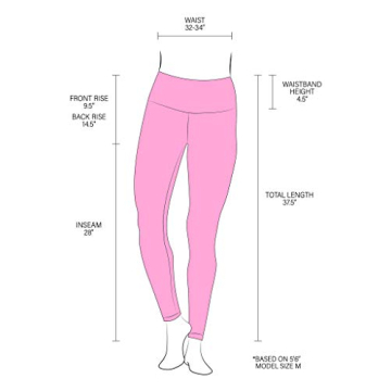 Yogalicious High Waist Ultra Soft Lightweight Leggings - High Rise Yoga Pants - Black Nude Tech 28" - Medium