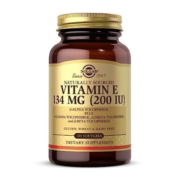 Premium SOLGAR Vitamin E 200 IU Softgels for Wellness
