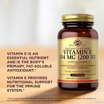 Premium SOLGAR Vitamin E 200 IU Softgels for Wellness