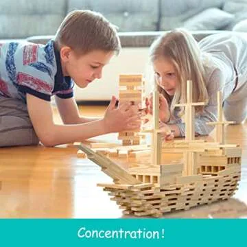 ICEKO 100PCS Wooden Building Blocks - Classic STEM Toy