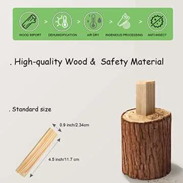 ICEKO 100PCS Wooden Building Blocks - Classic STEM Toy