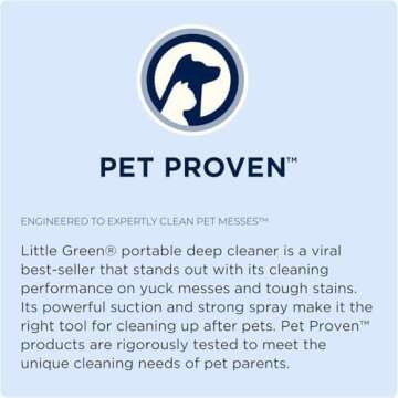 Bissell Multi-Purpose Portable Carpet and Upholstery Cleaner, 1400B, Green with Bissell 74R7 Pet Stain & Odor Portable Machine Formula, 32-Ounce, Fl Oz