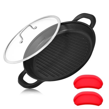 Vinchef Nonstick Grill Pan | 13" Indoor Induction Skillet