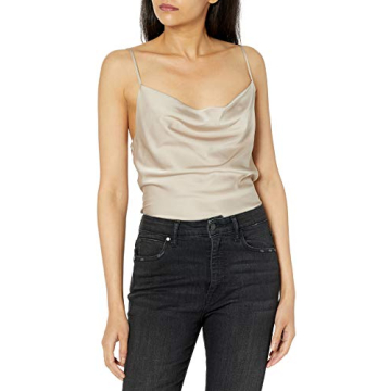 The Drop Women's Christy Cowl Neck Cami - Elegant Silky Top