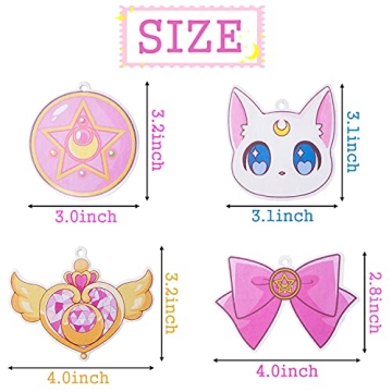 L1rabe Anime Moon Cat Air Freshener for Cars