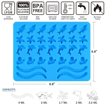 Under the Sea Candy Molds - Fun Silicone Candy Makers