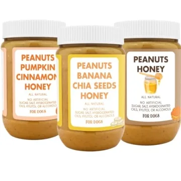 Natural Dog Peanut Butter - Healthy Treats Made in USA