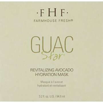 FarmHouse Fresh Guac Star Soothing Avocado Hydration Mask, 3.2 Fl Oz