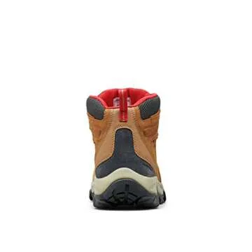 Columbia Men's Newton Ridge Plus II Suede Waterproof Boot, Breathable with High-Traction Grip,elk/mountain red,10.5