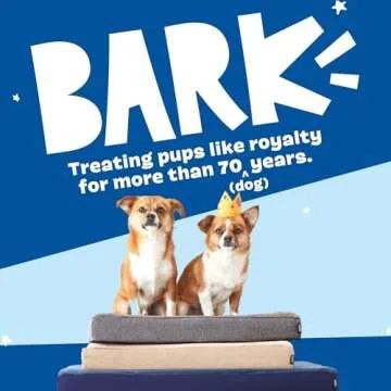 BARK Orthopedic Dog Bed with Memory Foam - Premium Comfort for Dogs and Puppies - Dog Beds Large Sized Dog Bed for Joint Relief and Restful Sleep - Durable and Easy to Clean |Grey, Large