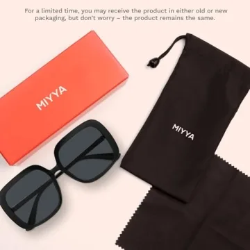 miyya Oversized Polarized Sunglasses Women, Trendy Retro Sun Glasses for Women 2024, Oversized Shades