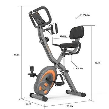 Leikefitness 3-in-1 Folding Exercise Bike for Home Fitness