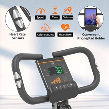 Leikefitness 3-in-1 Folding Exercise Bike for Home Fitness
