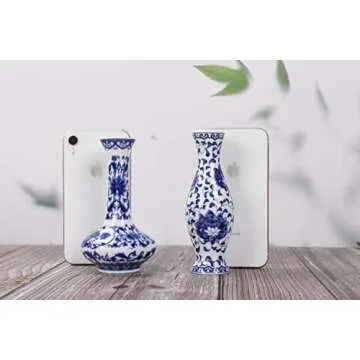 Small Blue & White Porcelain Vases for Elegant Decor