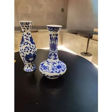 Small Blue & White Porcelain Vases for Elegant Decor