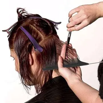 Hair Clips for Styling Sectioning,12pcs Styling Clips+1pcs Rat Tail Comb,Multicolor Professional Clamp Grips for Women Girls Hairdressing Styling Salon Tool