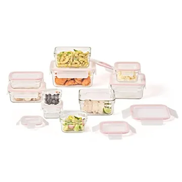 Glasslock 20-Piece Airtight Glass Food Storage Set