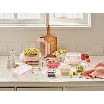 Glasslock 20-Piece Airtight Glass Food Storage Set