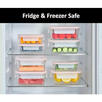 Glasslock 20-Piece Airtight Glass Food Storage Set