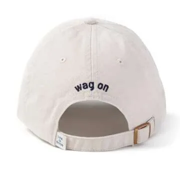 Life is Good. Chill Cap Wag On Dog, Bone White