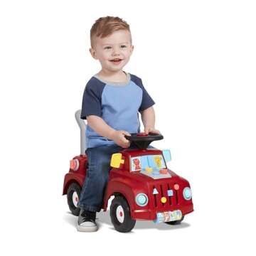Radio Flyer Tinker Truck With Lights & Sounds, Toddler Ride On Toy, For Ages 1-3, Red, Large